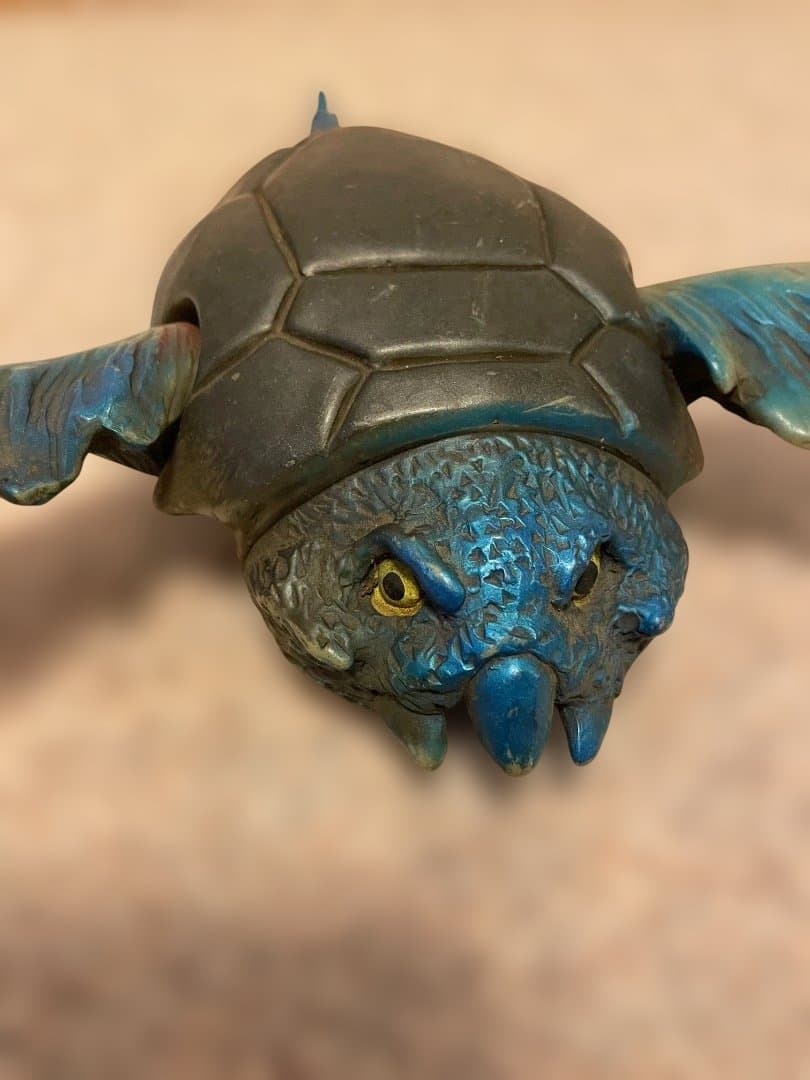【希少】マルサン ウルトラ怪獣 バメール ソフビ　当時物 黄土色成型