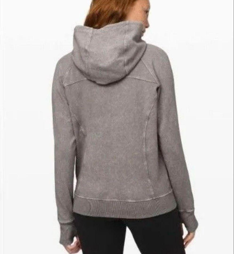 【美品】　lululemon　ウォッシュ加工 フーディ　パーカー
