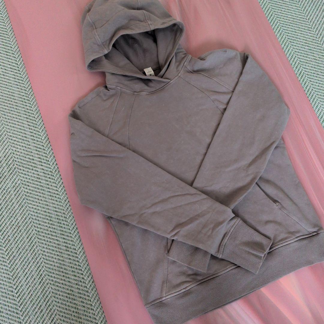 【美品】　lululemon　ウォッシュ加工 フーディ　パーカー