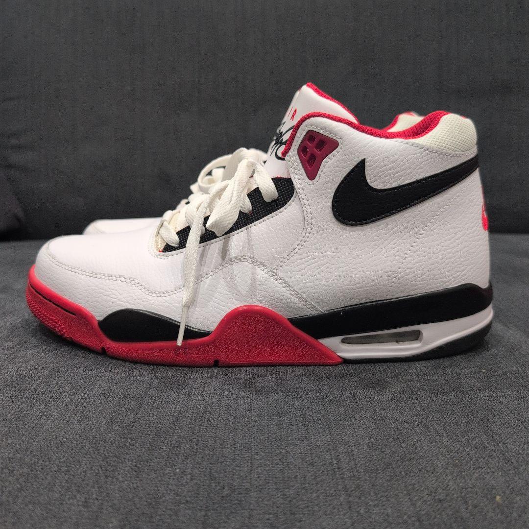 Nike Air Flight ハイカットシューズ ホワイト/レッド/ブラック
