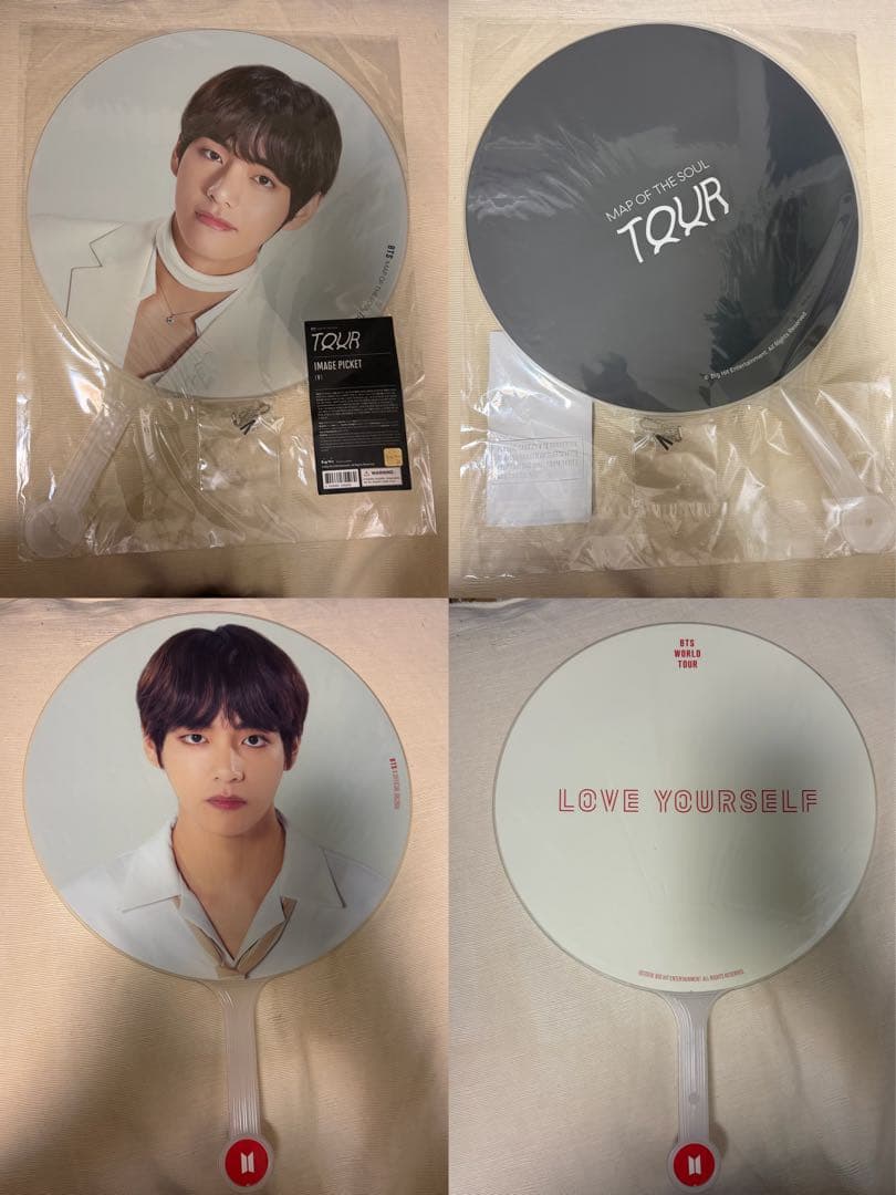 【公式】BTS テヒョン テテ セット うちわ プレミアムフォト フラッグ