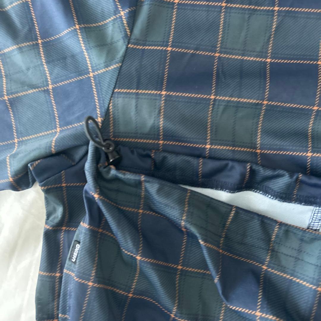 UNBIND ネイビー チェック柄 ポロシャツ XL