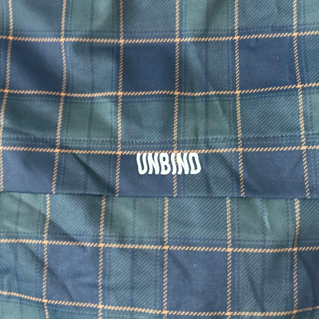 UNBIND ネイビー チェック柄 ポロシャツ XL