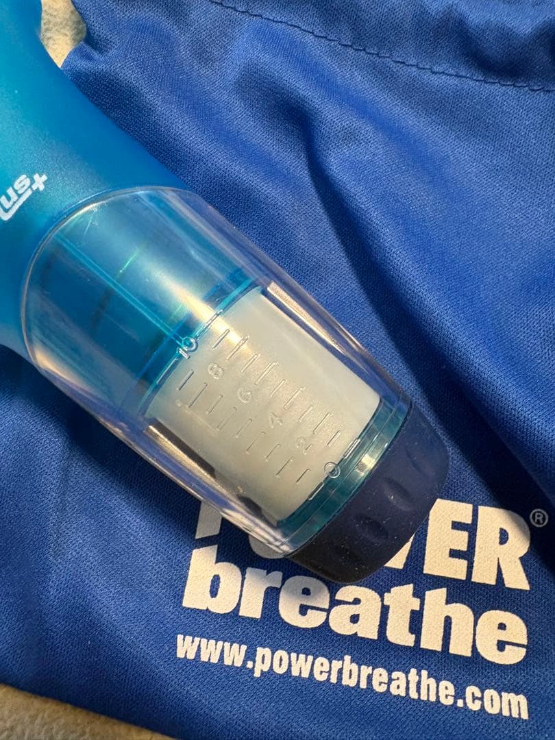POWERbreathe Plus 青 ミディアム収納袋付き