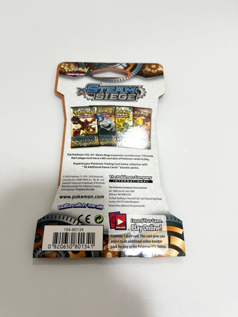 SteamSiegeスチームシージポケモンカードXY未開封パック海外廃盤激レア