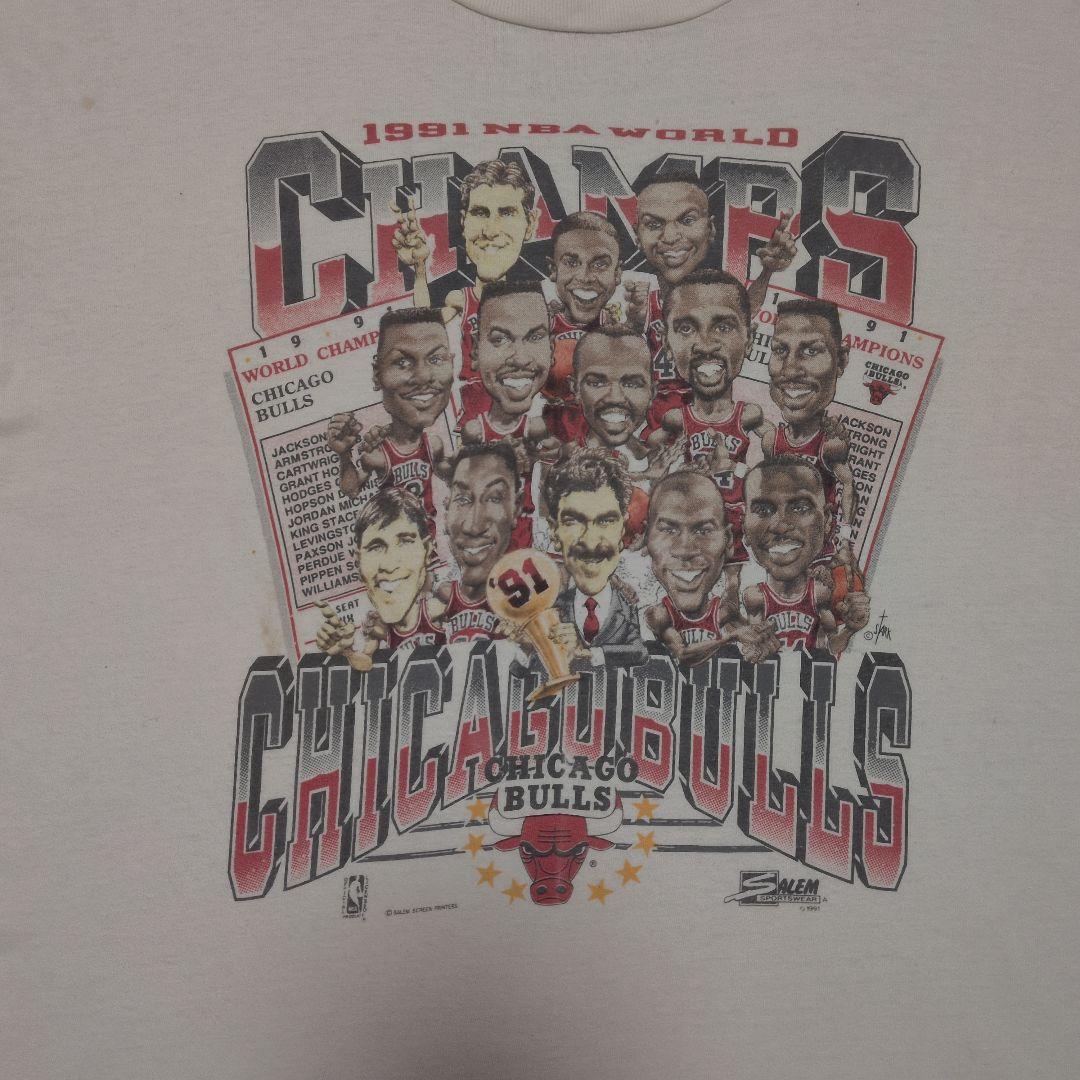 1991 NBA チャンピオン シカゴブルズ Tシャツ XL USA製