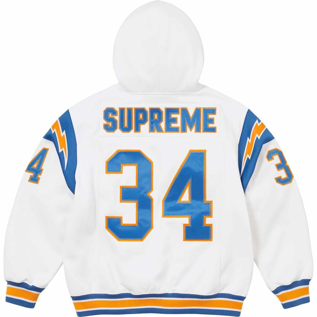 Supreme Football Zip Up Hooded 白