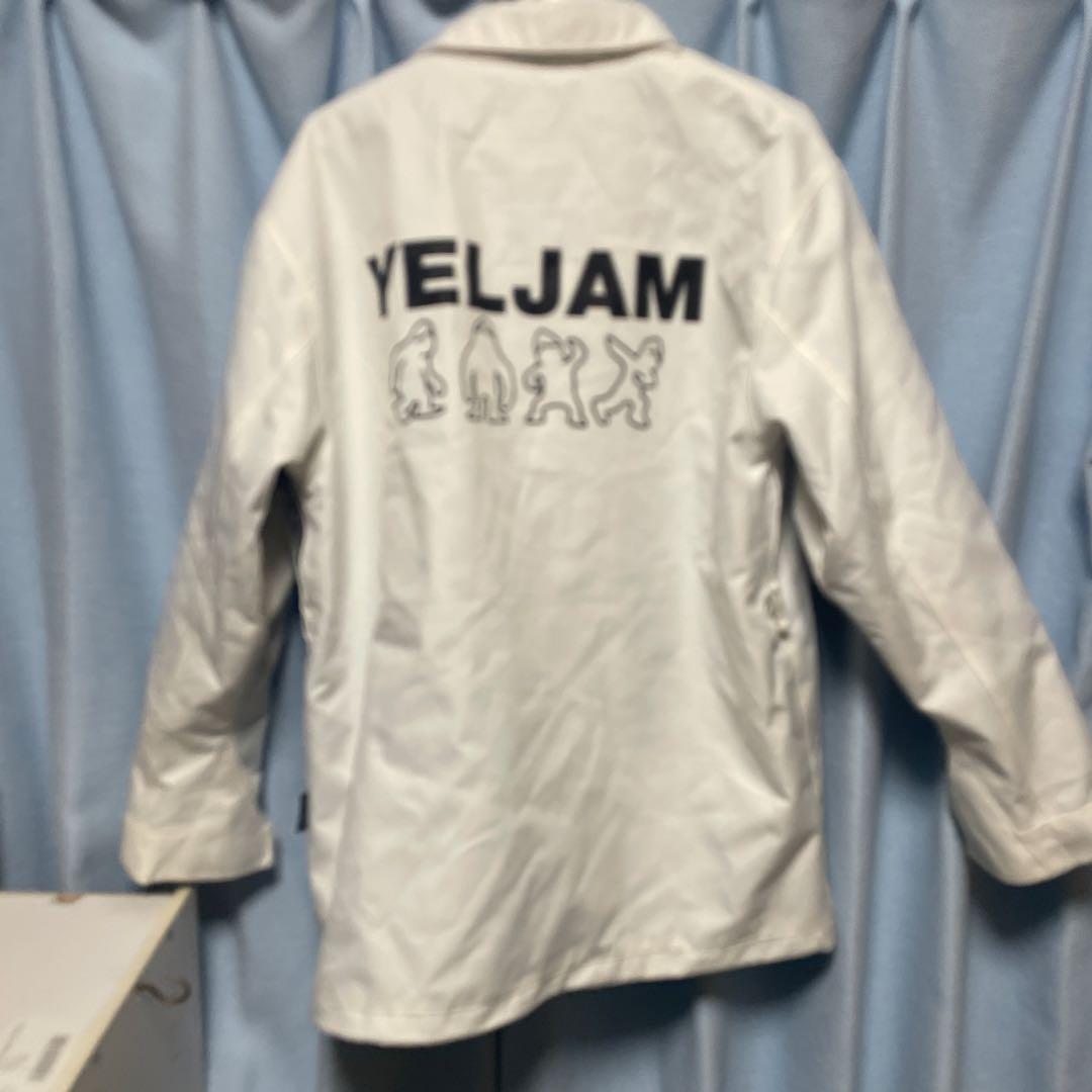 YELJAM 23-24 スノーボードウェア L 中綿 防水ラミネート ホワイト