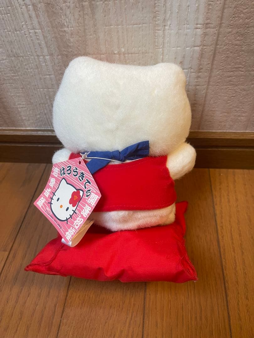 激レア·タグ付き☆ハローキティ 招き猫 ぬいぐるみ 1999年