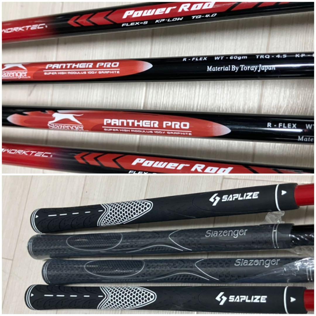 新品クラブ付/ゴルフセットWORKS/Slazenger他クラブ13本バック付