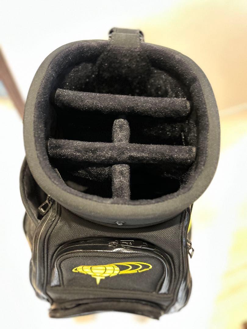 BRIEFING x BEAMSゴルフバッグ・キャディバッグ 黒/黄色