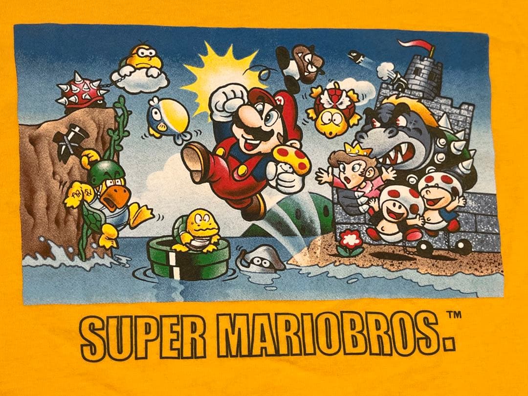 任天堂 TOKYO オフィシャル Tシャツ スーパーマリオブラザーズ オレンジS