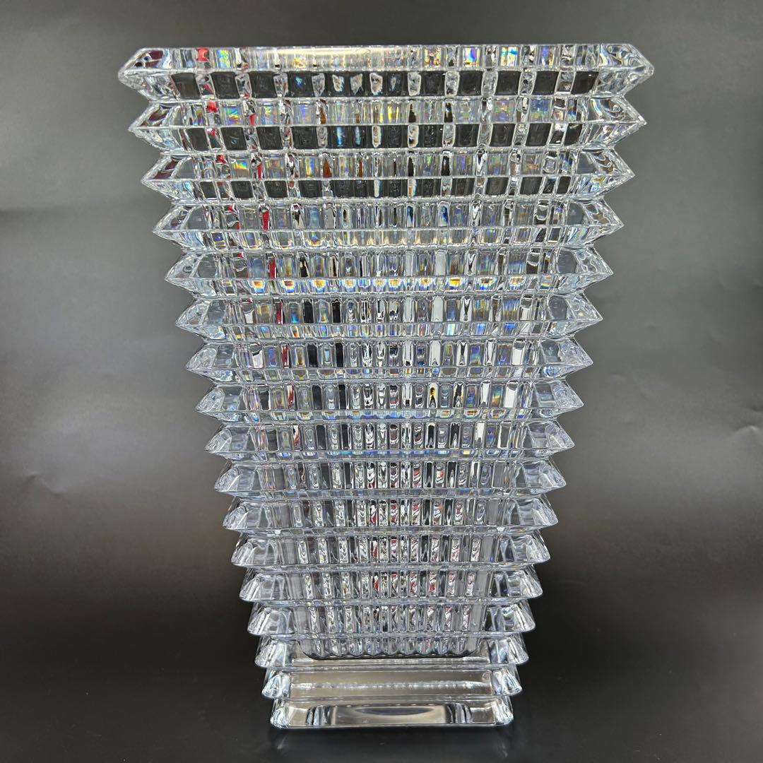 【希少・新品】　Baccarat 30㎝ L アイベース　スクエア 花瓶