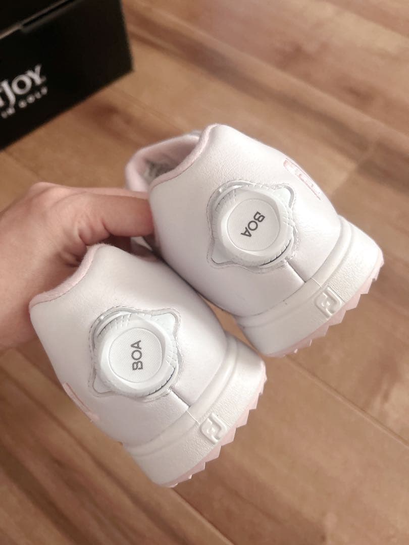 FootJoy レディース ゴルフシューズ 23.5 ホワイト ピンク 超美品