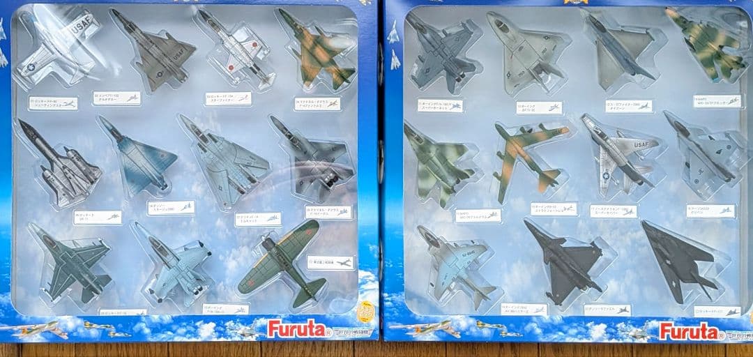 Furuta チョコエッグ戦闘機コレクションボックス　フィギュア22種　希少品
