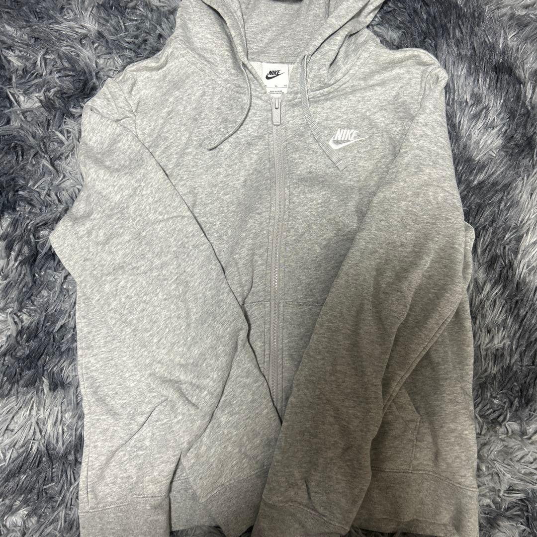 NIKE ナイキ スウェット セットアップ グレー パーカー パンツ 刺繍ロゴ
