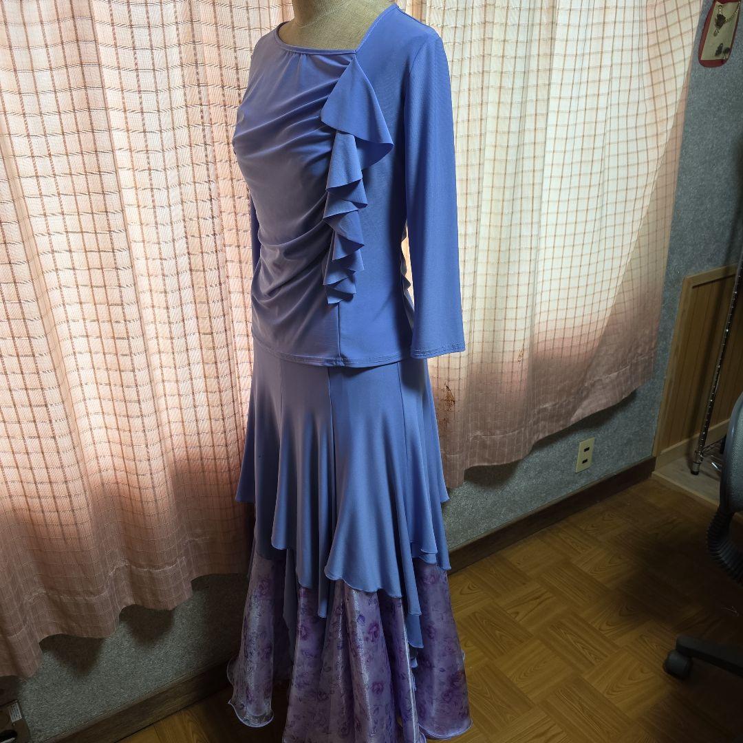 社交ダンス トップス 　スカート　ツーピース
