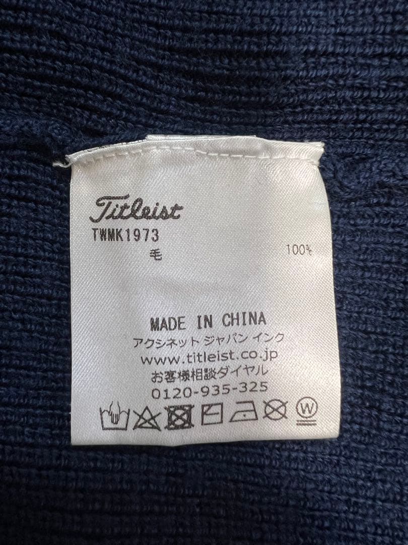 Titleist ネイビー Vネックセーター LL
