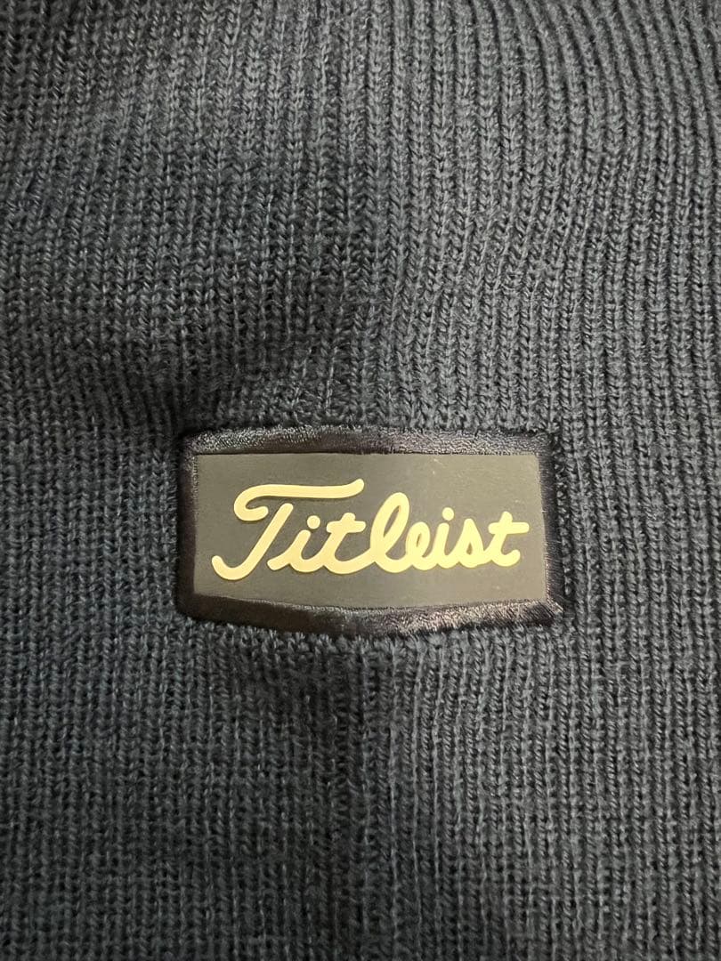 Titleist ネイビー Vネックセーター LL