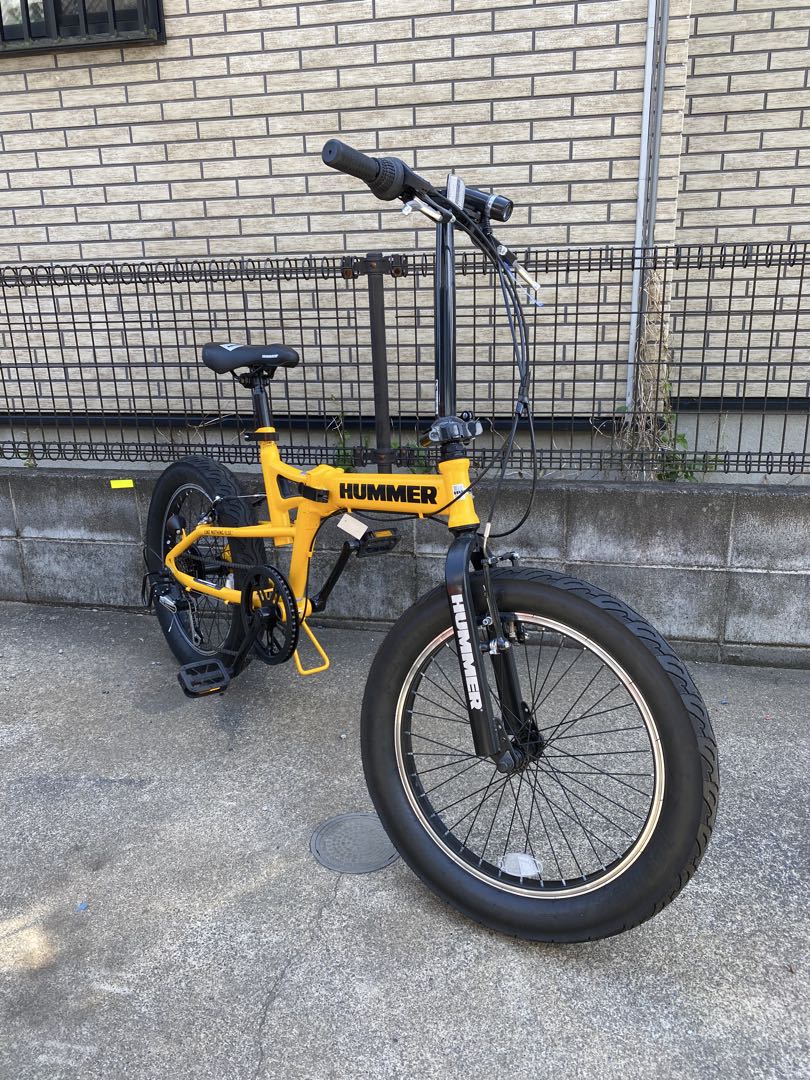 直接引取のみ【美品】HUMMER FDB206FAT-BIKE 20インチ