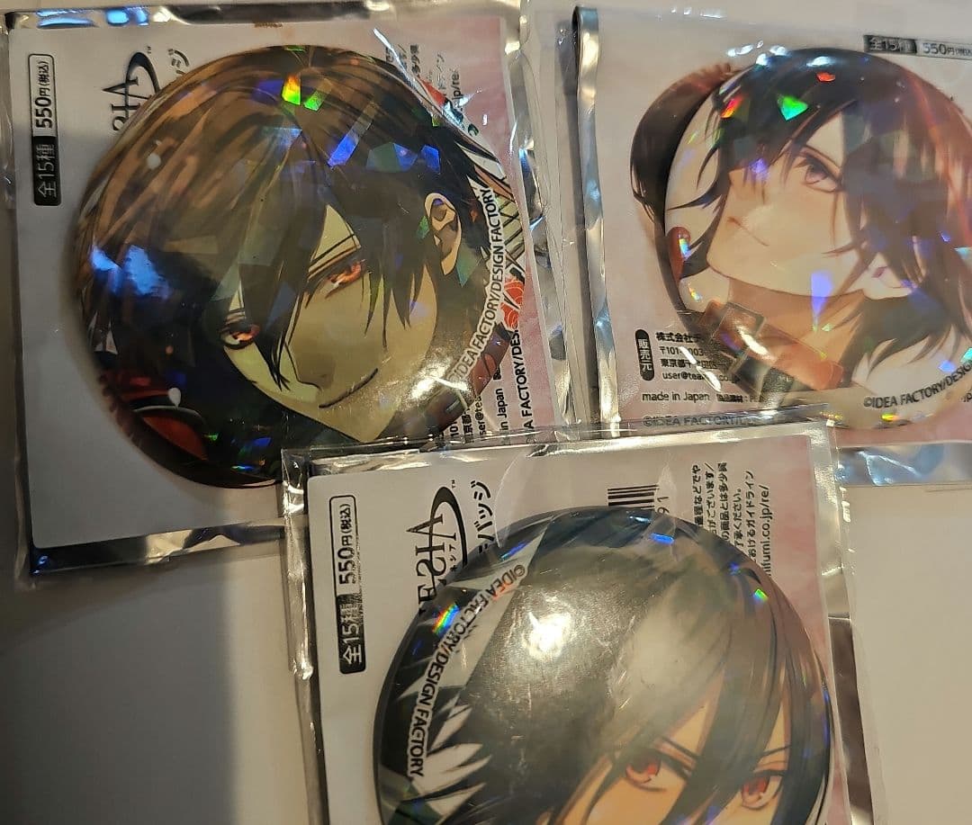 AMNESIA 　アムネシア　シン　ホログラム缶バッジ　激レア　3点