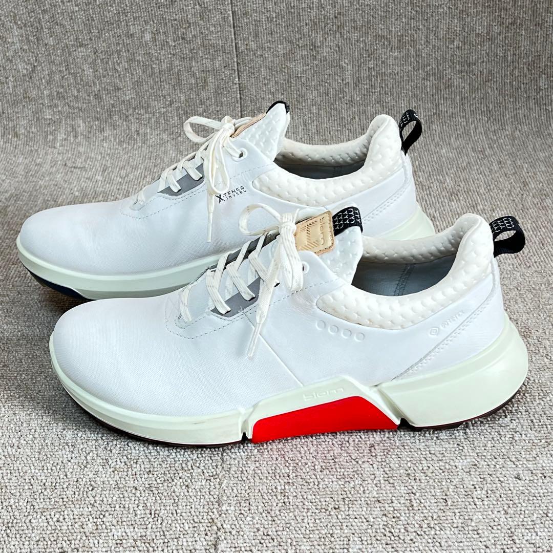 未使用品級✨エコー ECCO バイオム ゴルフシューズ ホワイト 24.5㎝