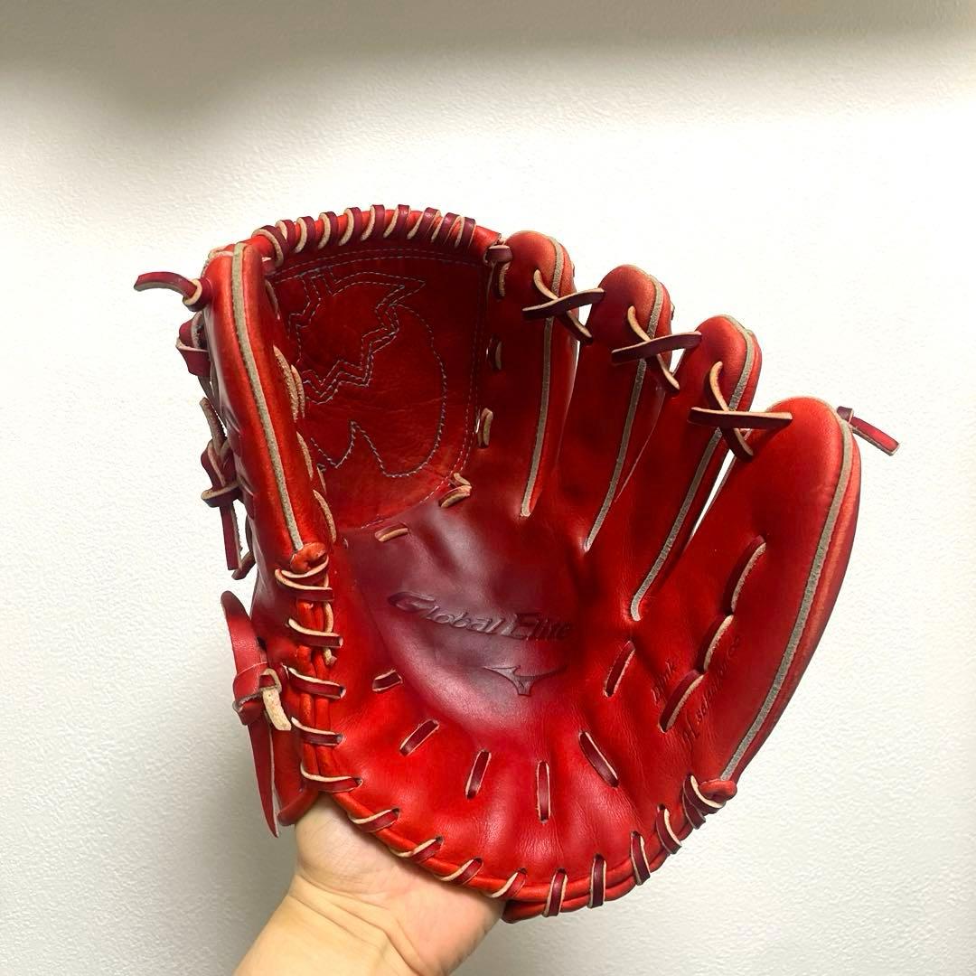 ミズノ グローバルエリート 型抜群 極美品 即戦力 硬式 投手用グローブ