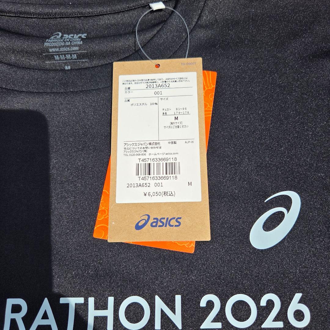 asics 東京マラソン 2026海外Mサイズ シャツ