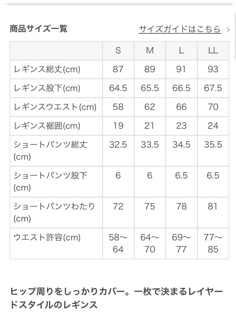 【新品未使用】【SUKALA】ショートパンツ付きレギンス（ネイビーS）