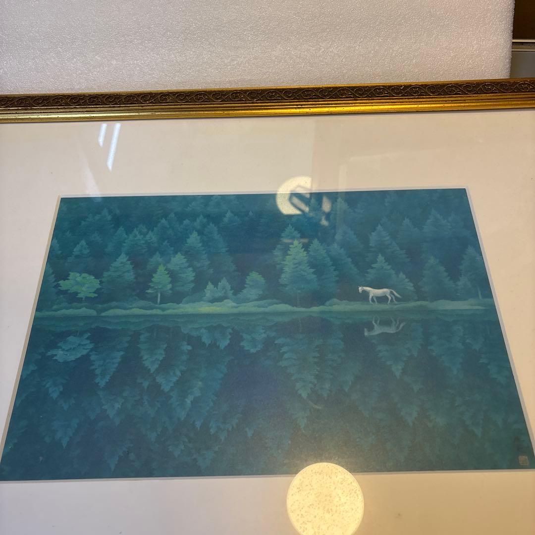 魁夷？の絵画　森の四季　QW4758