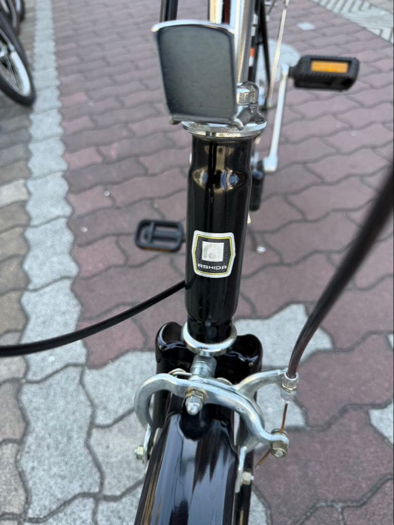 WITHYOU 折りたたみ自転車 ブラック 16インチ フレームクロモリ