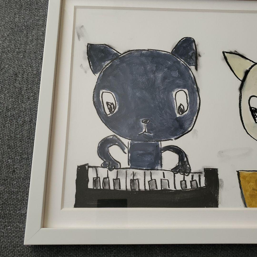 原画 up the tempo 2016 猫 現代アート