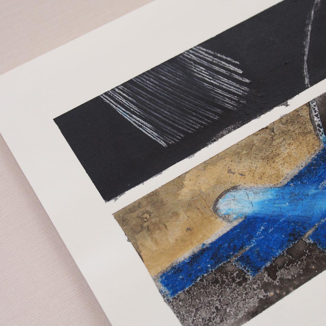 抽象画 アクリル オリジナル 作品 マット付き 絵画 現代アート インテリア