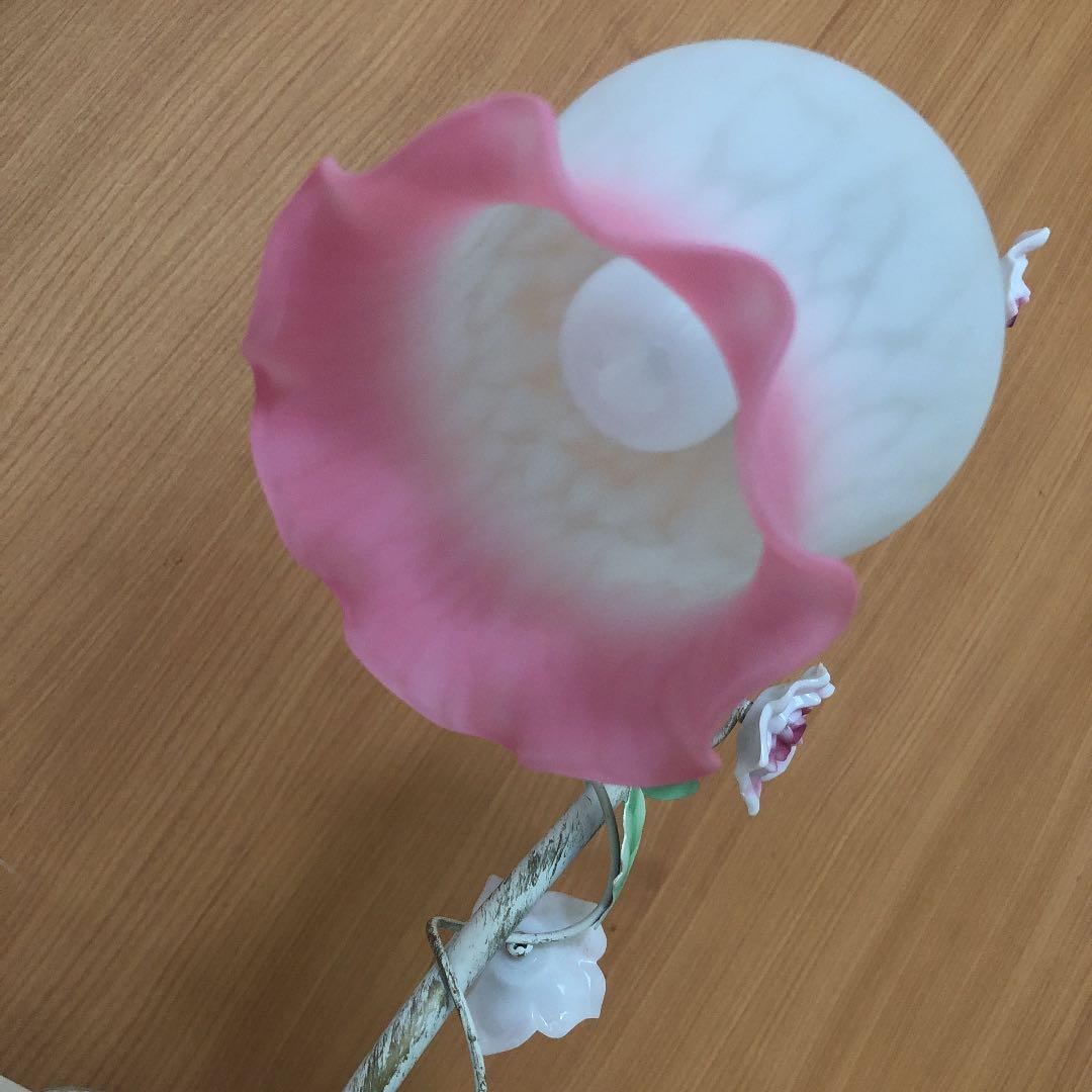 薔薇 テーブル ランプ アンティーク調 ベッドサイドランプ