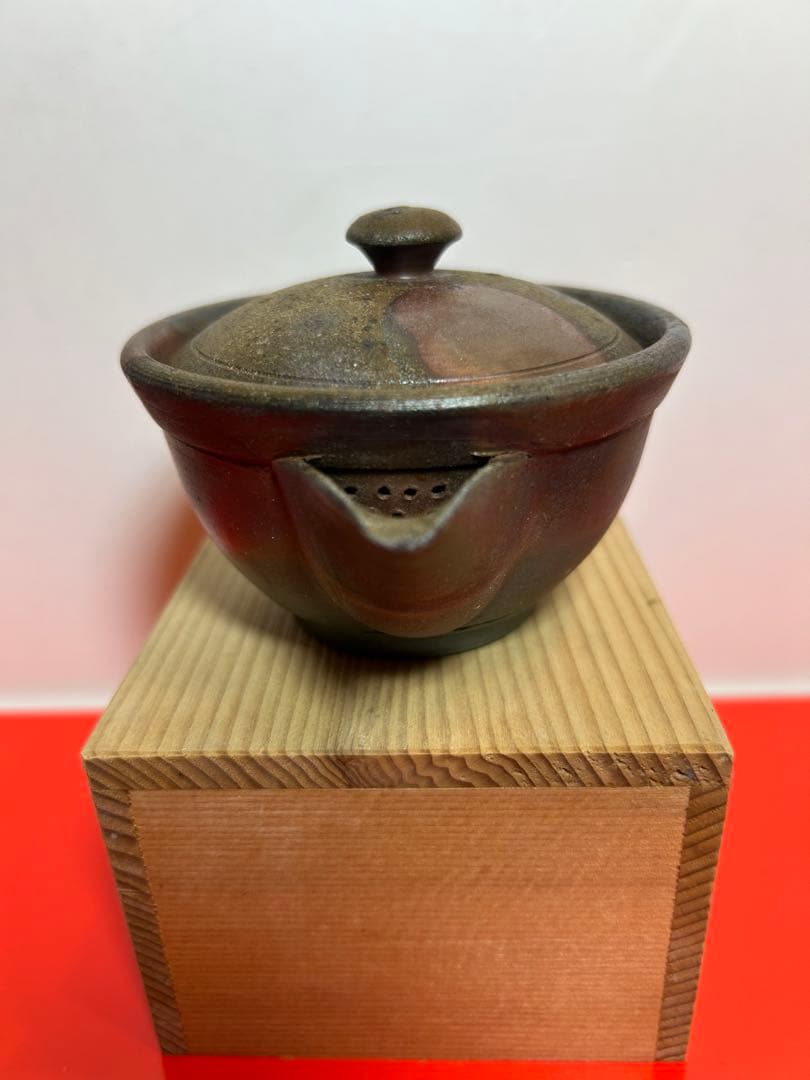 備前焼 一陽窯　伝統工芸士　木村一陽 造　 煎茶器揃　１９７０年代の作品です