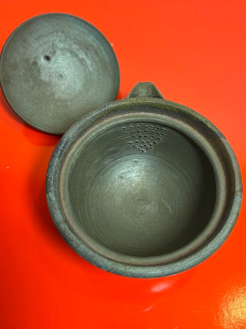 備前焼 一陽窯　伝統工芸士　木村一陽 造　 煎茶器揃　１９７０年代の作品です