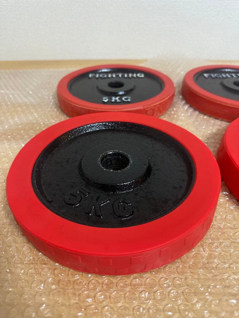 早い者勝ち ありあわせ 28mmシャフト用 ダンベルプレート 5kg×4