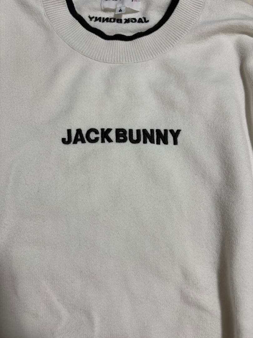 Jack Bunny!! レイヤード風天竺編みコットンニットセーター