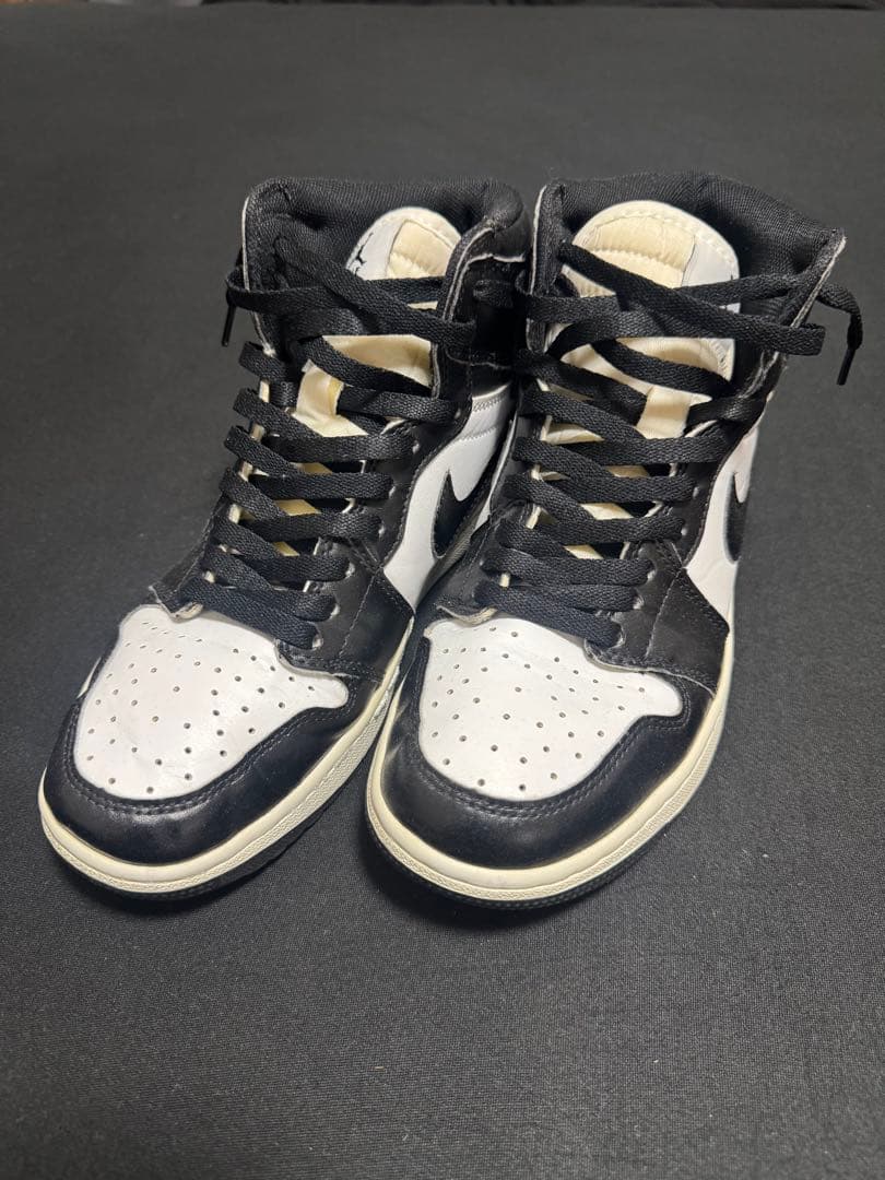 Nike Air Jordan 1 high black/whiteゴルフ27