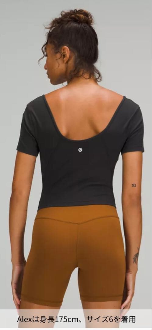 lululemon Align Tee サイズ4 クロップド丈