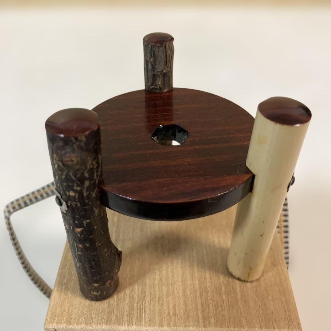 茶道具 松竹梅 蓋置 幹斎作 共箱