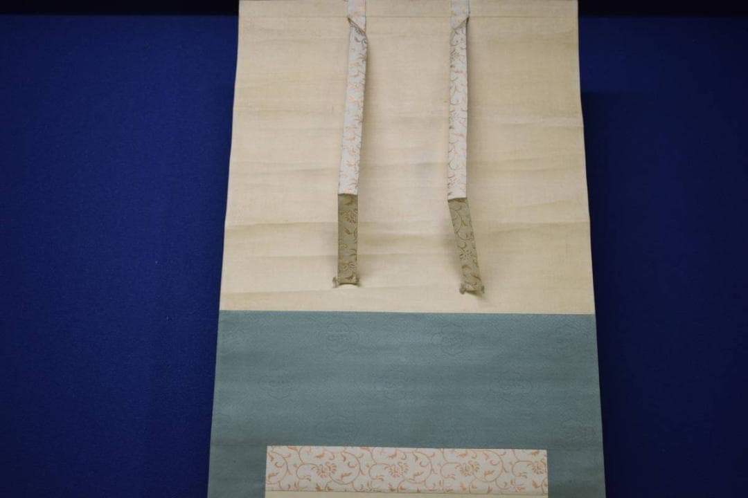 真作/武部白鳳/雪中家図/武部本一郎の父/鳳の桐観箱付/布袋屋掛軸HJ-857