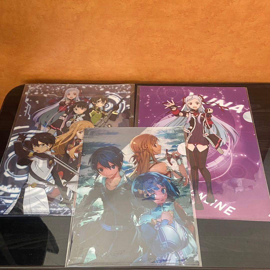 SAO クリアファイル モバイルバッテリー 色紙 ICカード