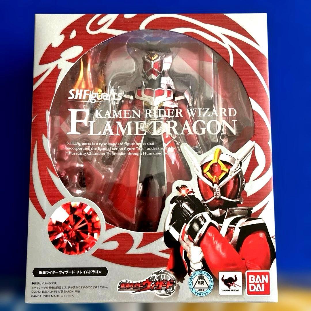 SHフィギュアーツ 仮面ライダーウィザード　フレイムドラゴン　他2点　(未開封)