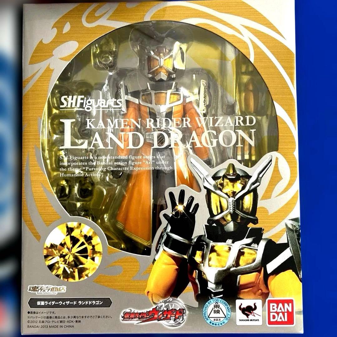 SHフィギュアーツ 仮面ライダーウィザード　フレイムドラゴン　他2点　(未開封)