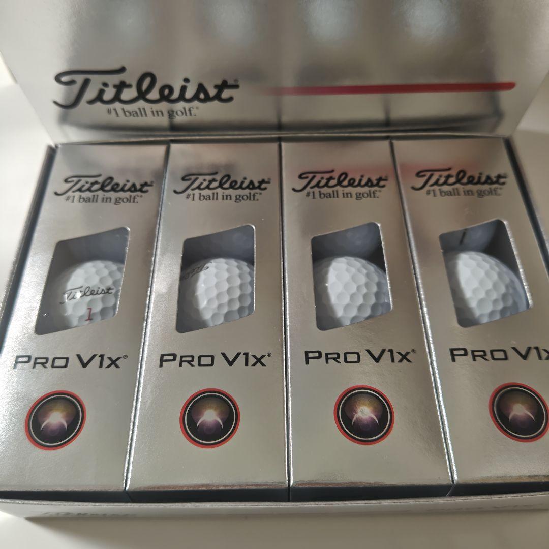 【Titleist】PRO V1X 2025 モデル ニューボール 白1ダース