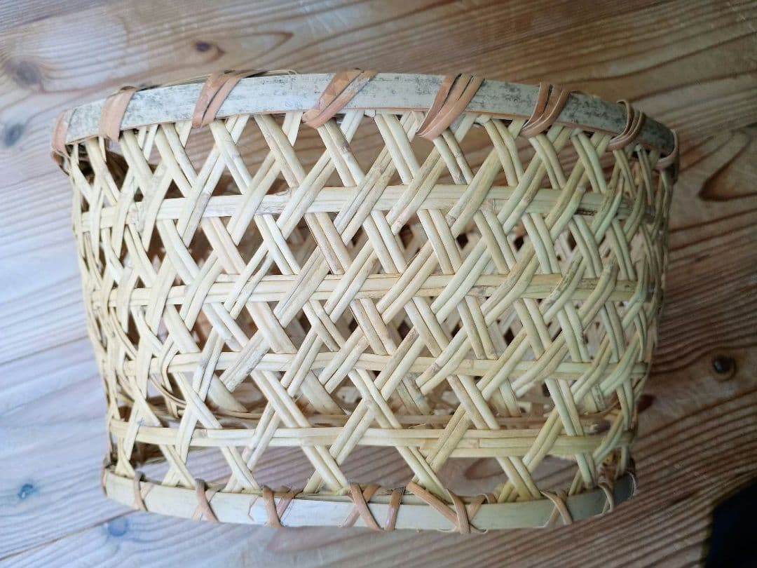鳥越竹細工　小物入れ　碗籠