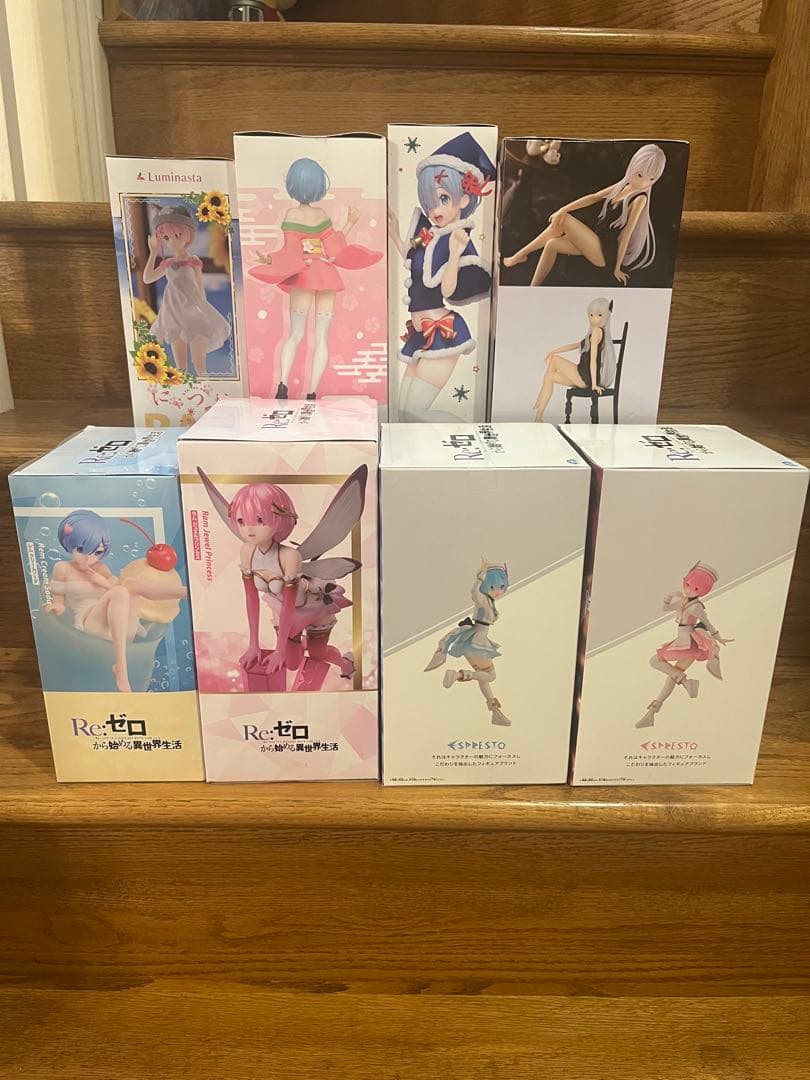 【未開封】Re:ゼロ　レム・ラム ・エキドナ　フィギュア 8体セット