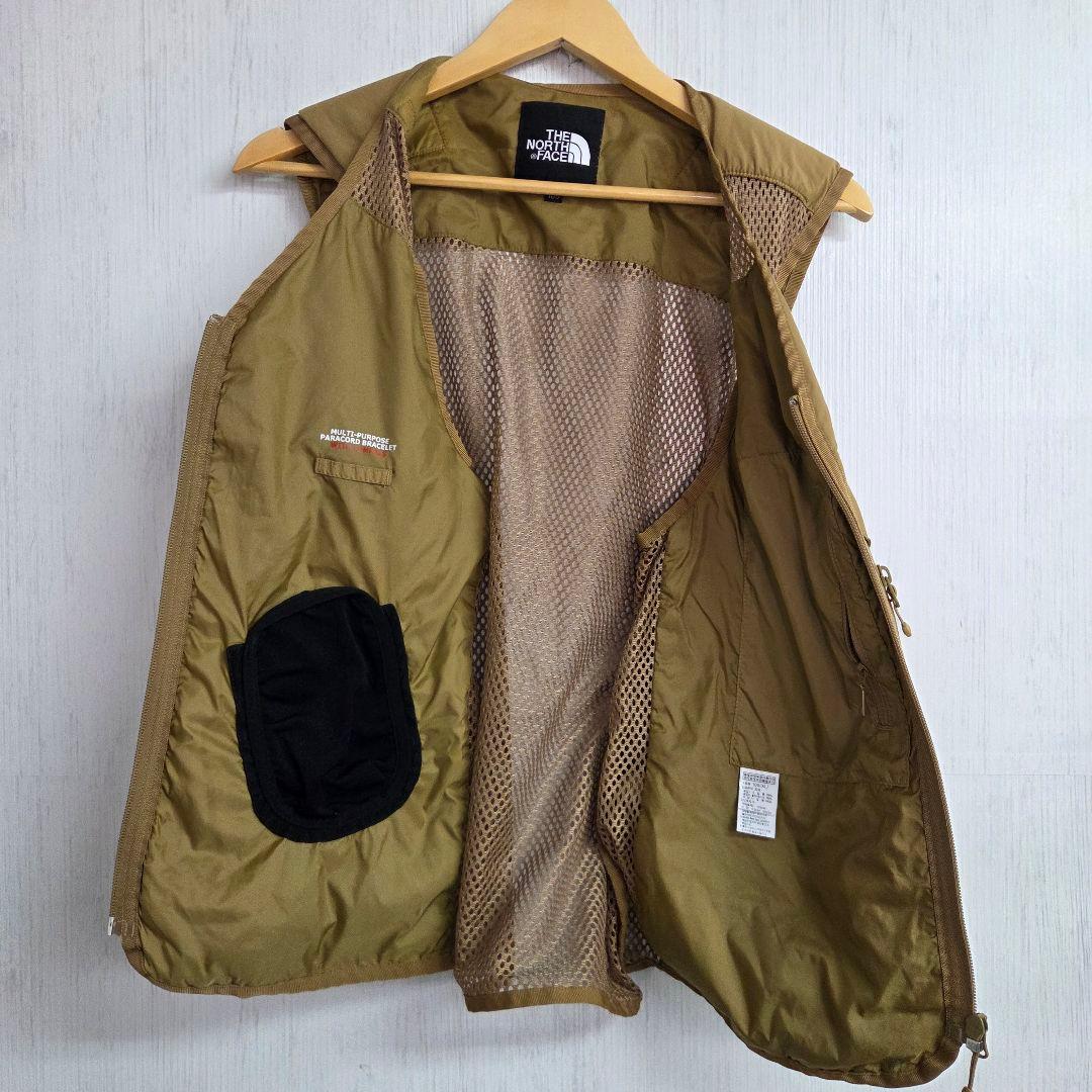 ザノースフェイス　フィッシングベスト　XL　ブラウン　刺繍ロゴ