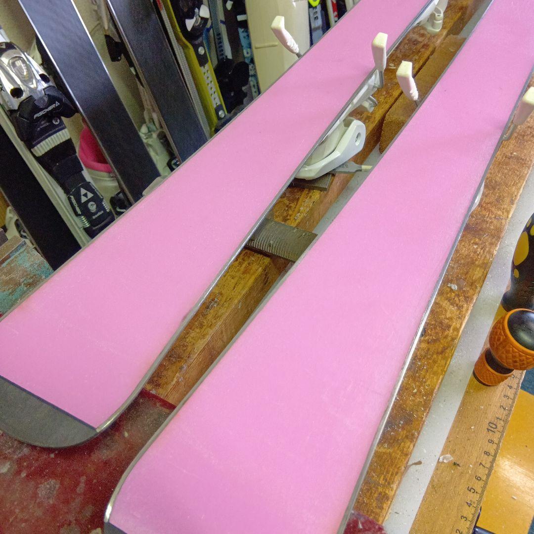 メンテナス済 子供 スキー110cm/靴19cm ストック付